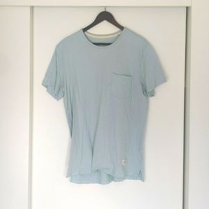 Rag and Bone, T shirt, light blue, size medium